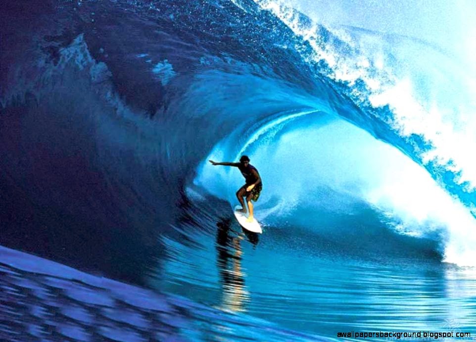 Hawaii Surfing Wave Picture Wallpaper Background