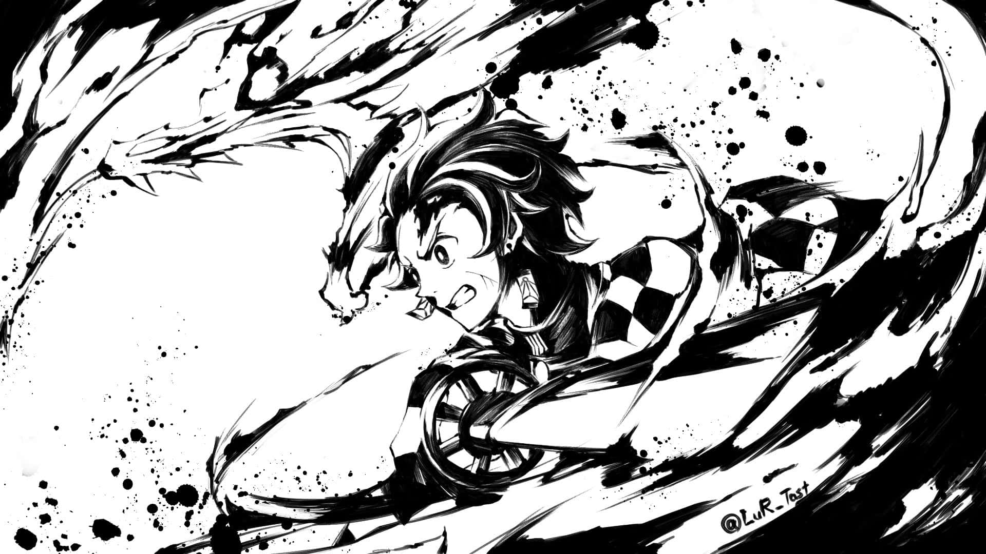 Anime Black And White Wallpaper