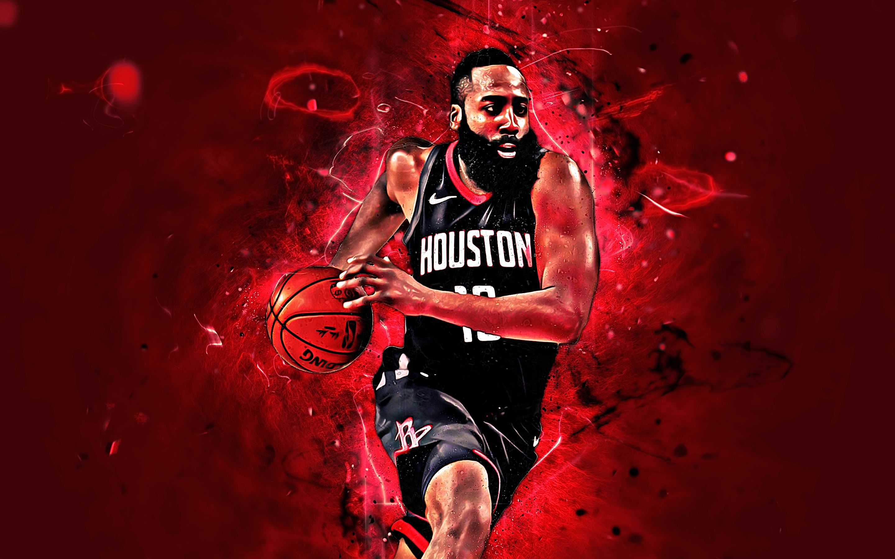 Wallpaper Basketball Houston Rockets James Harden Nba Picture