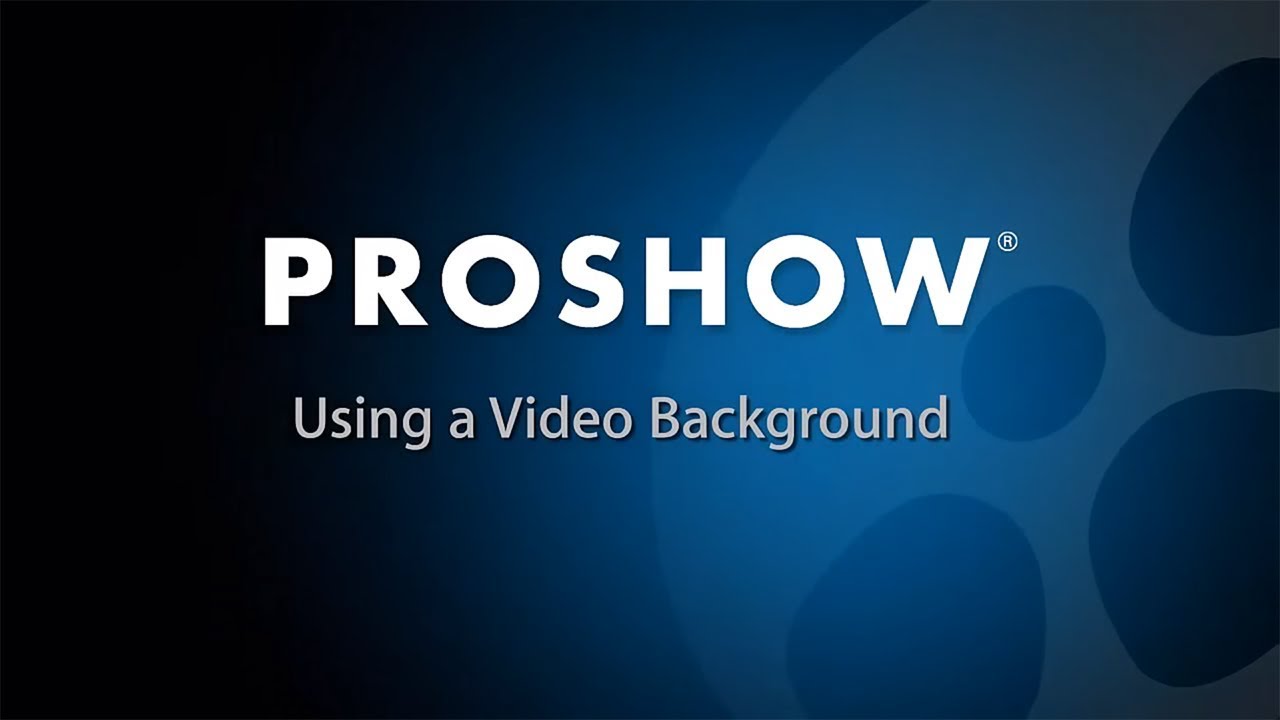 Use A Video As Background Layer In Proshow Slideshows