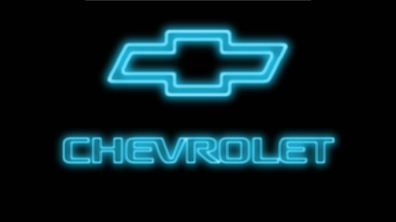 Blue Chevy Neon Logo Wallpaper