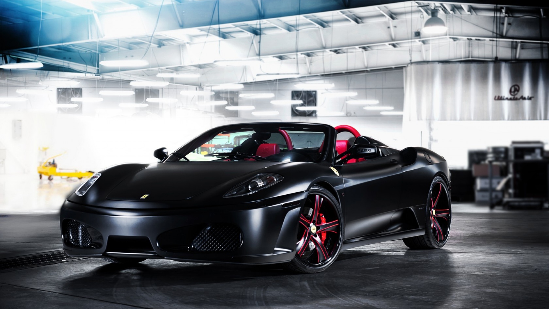 Wallpaper Supercar Garage Tuning Ferrari Full HD 1080p