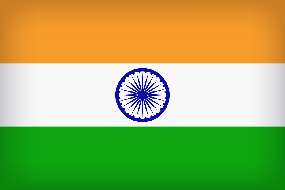 India Flag Country Background Image On