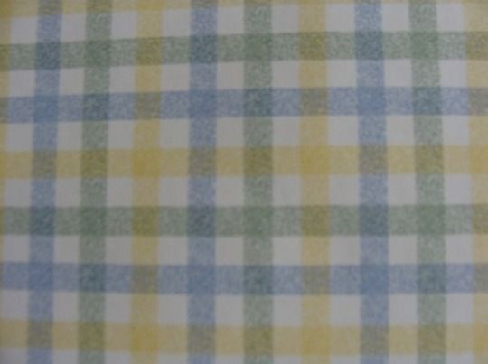 Blue Green Yellow Gingham Traditional Wallpaper