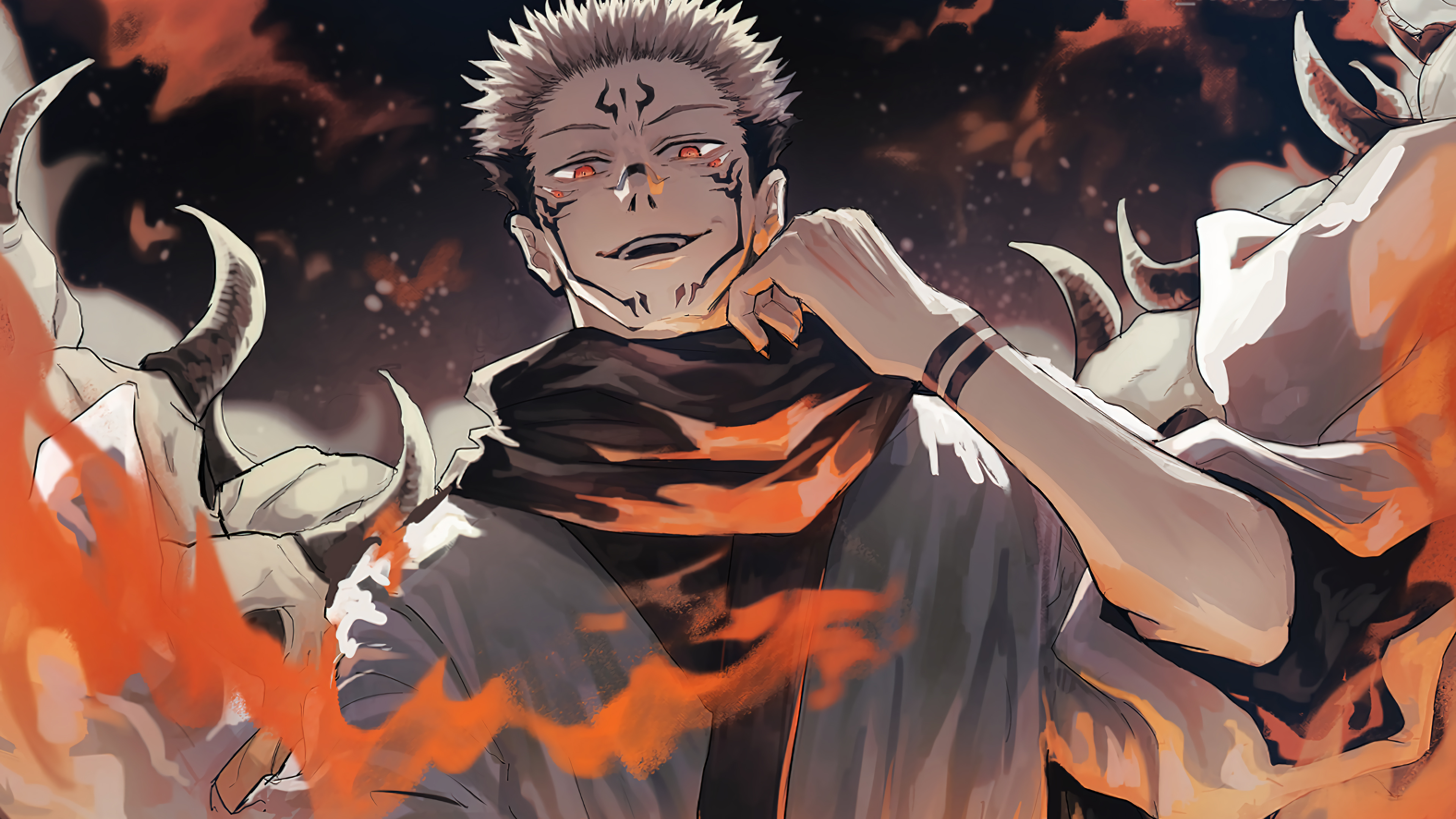 Sukuna Wallpaper 4k For Mobile Phone iPhone Pc