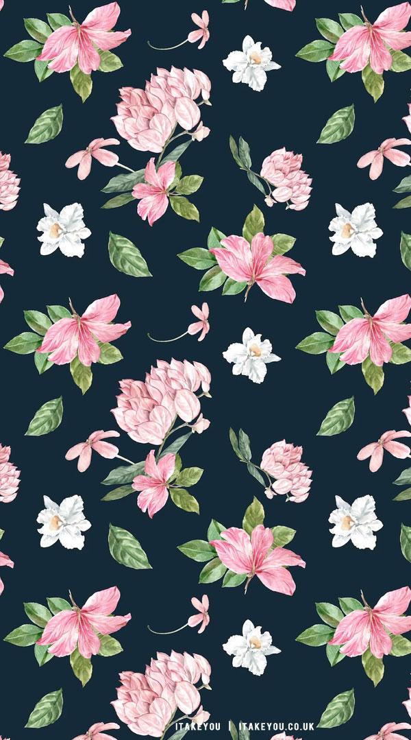 Cute Spring Wallpaper Ideas Floral Dark Background I Take You