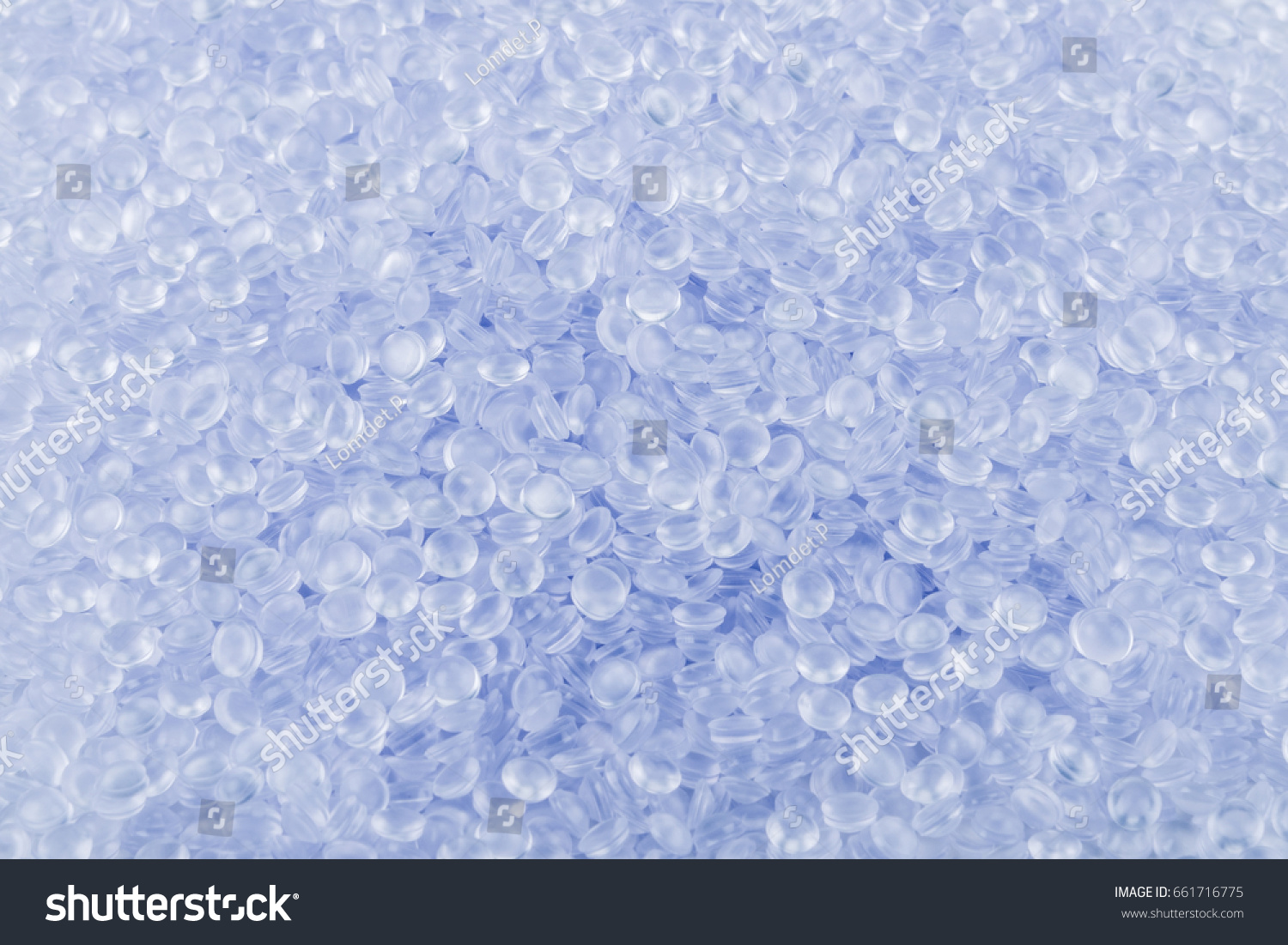 Close Clear Plastic Polymer Granules Background Stock Photo Edit