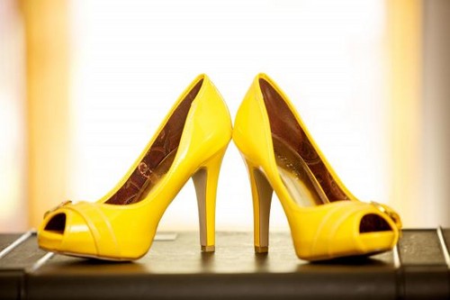 Yellow Shoes Colors Photo