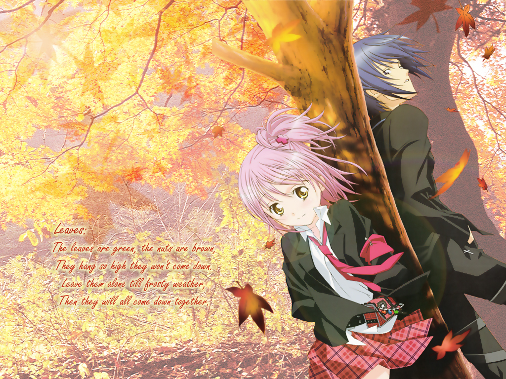 Amuto In Autumn Shugo Chara Wallpaper