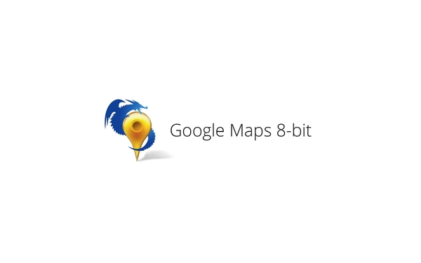 Google Maps 8bit April Fools Bit Wallpaper