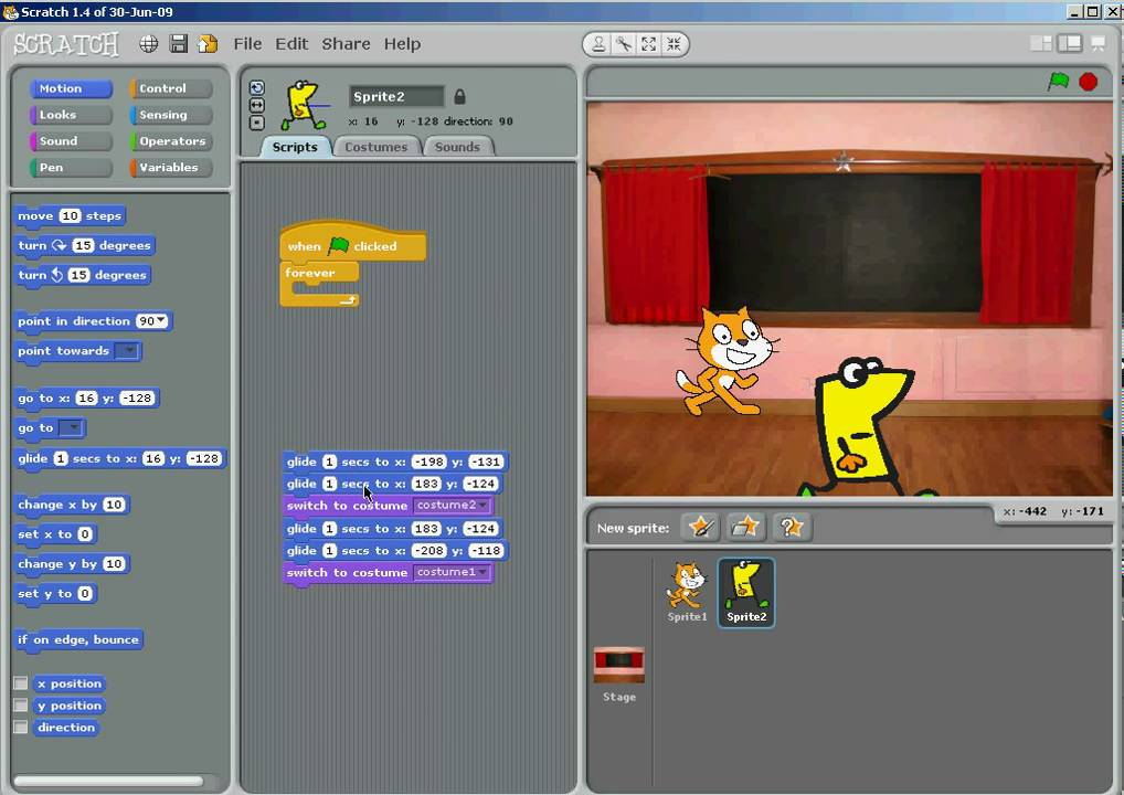 Scratch Animation How To Change Background Using Broadcast