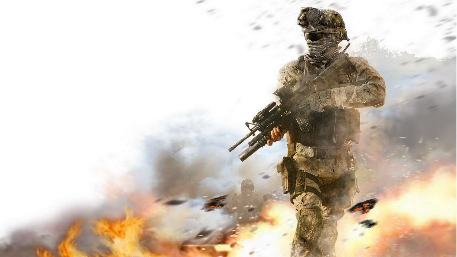 Marine with M4A1 1920x1080 Wallpapers 1920x1080