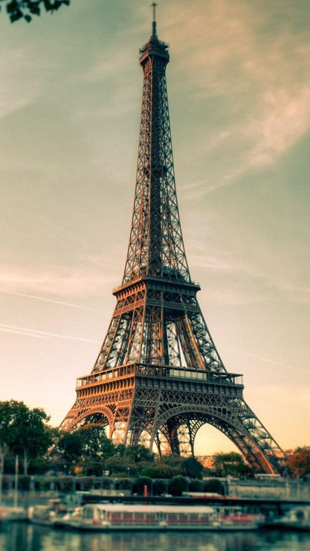 French Eiffel Tower Photography iPhone Wallpaper