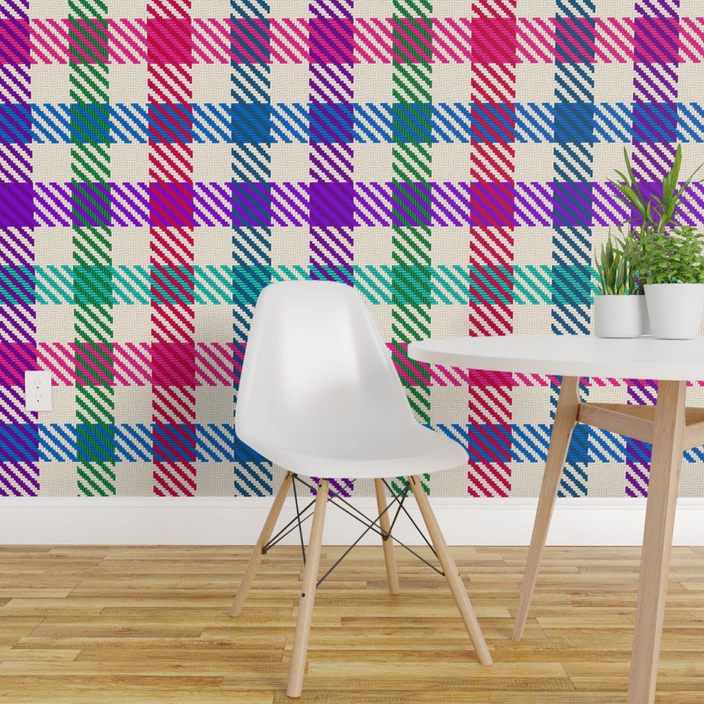 8 Color Asymmetrical Plaid in Candy on Isobar by eclectic house 1024x1024