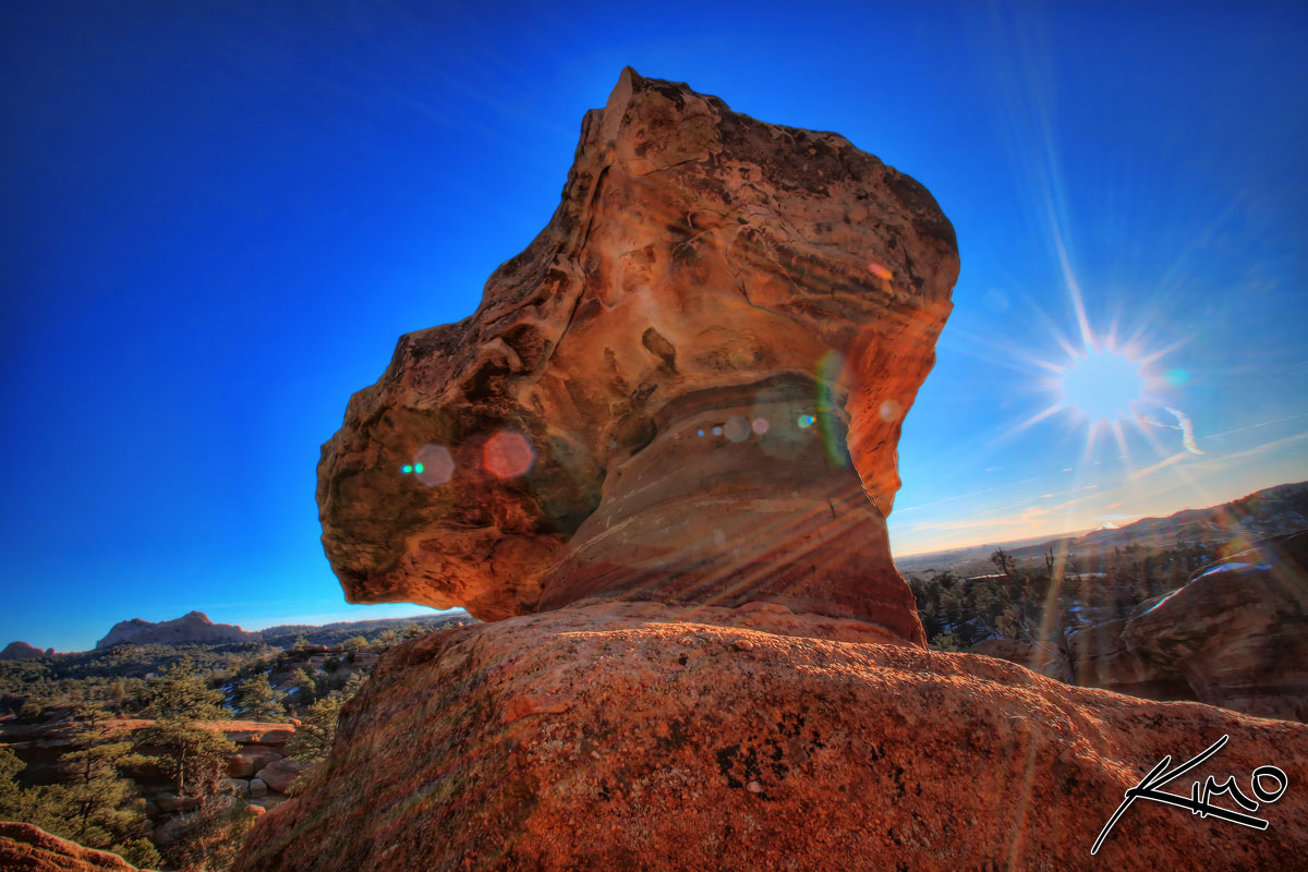 The Garden Of Gods Colorado Springs Co HDr Photography Sunburst Post