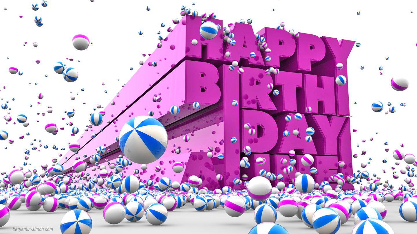 Happy BirtHDay 3d Effect Greetings Cards Festival