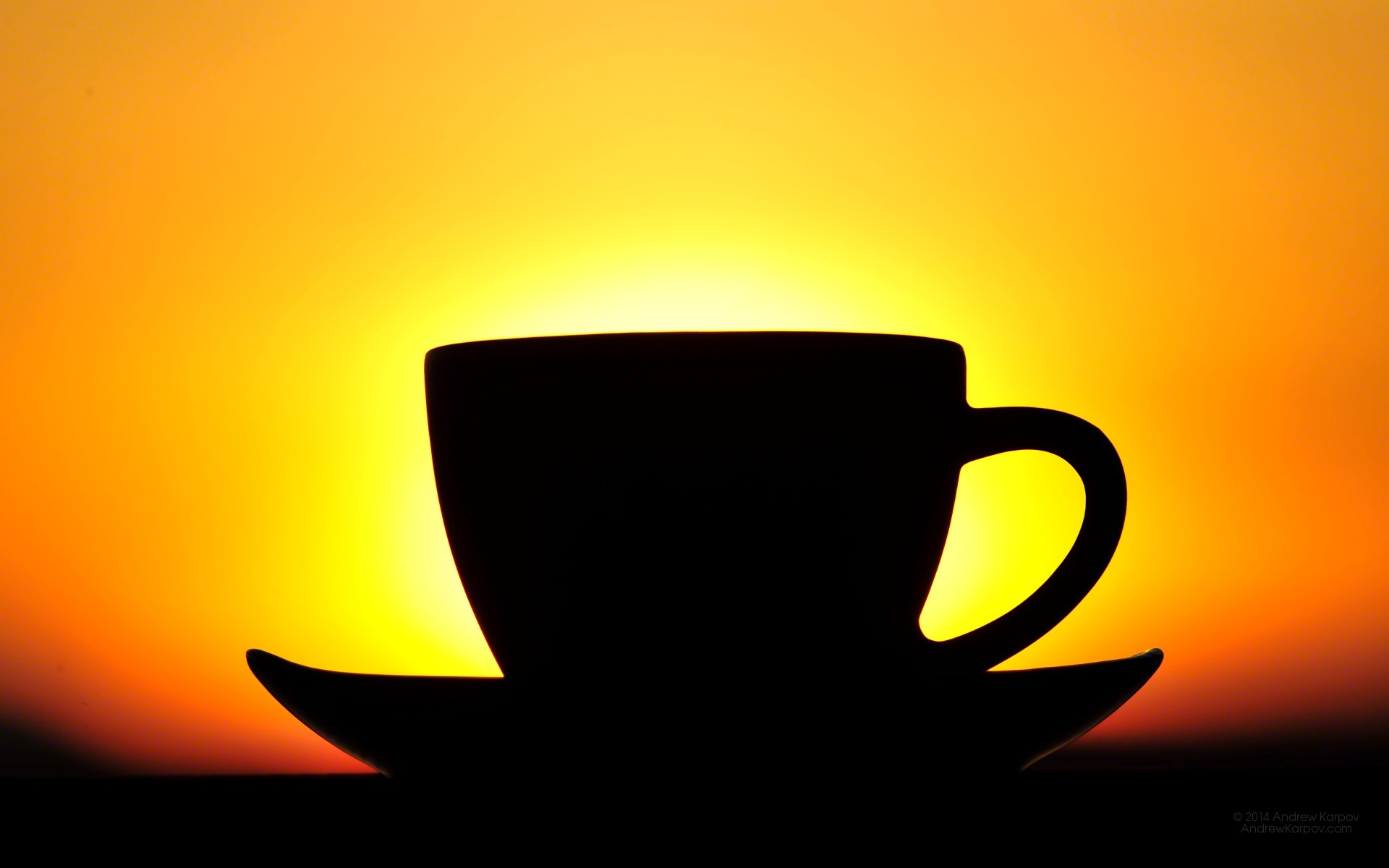 X Sunrise Tea Cup Background