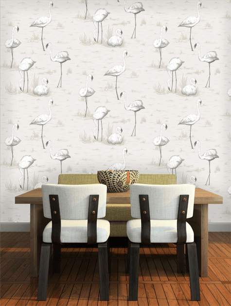 Cole And Son Flamingos Wallpaper