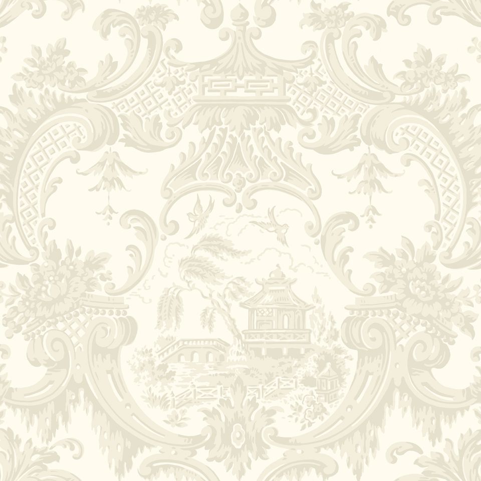 Chippendale China Ivory Wallpaper Archive Anthology Cole Son