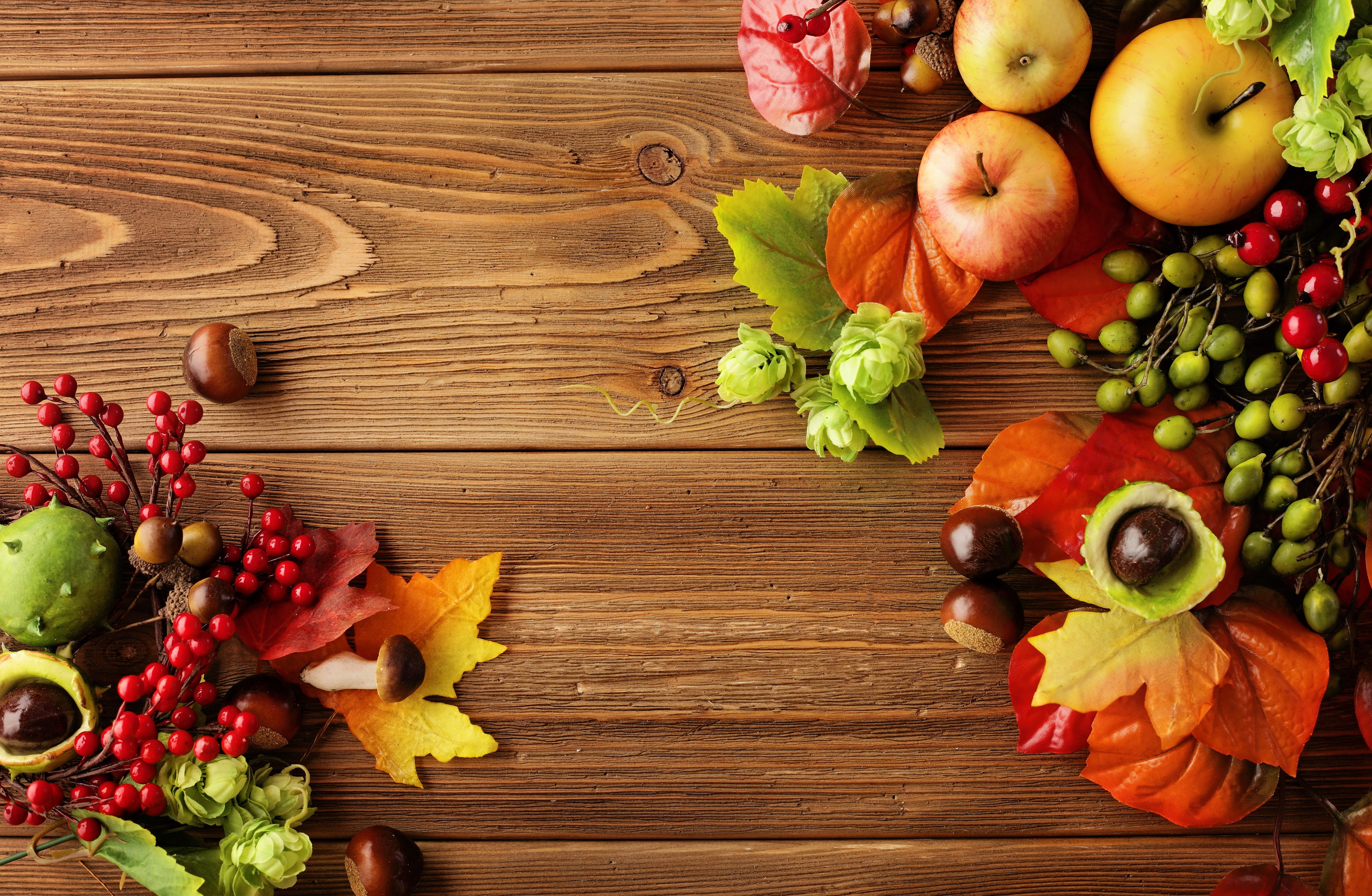 Apples Still Life Leaves Autumn Wallpaper Photos