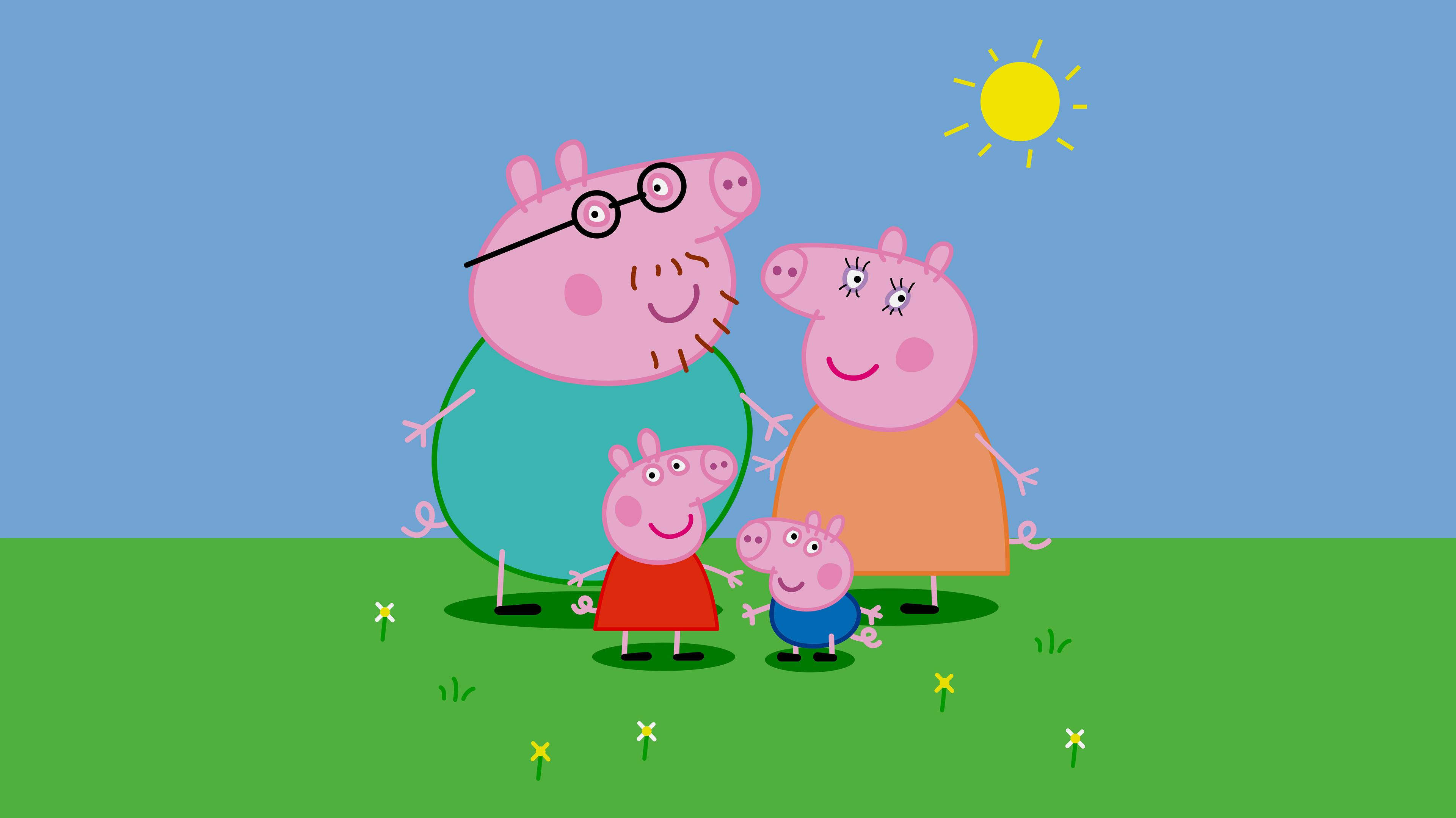 Peppa Pig Family UHD 4k Wallpaper Cc