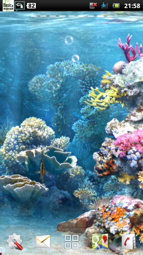 Download Underwater Coral Reef Live Wallpaper free for your Android