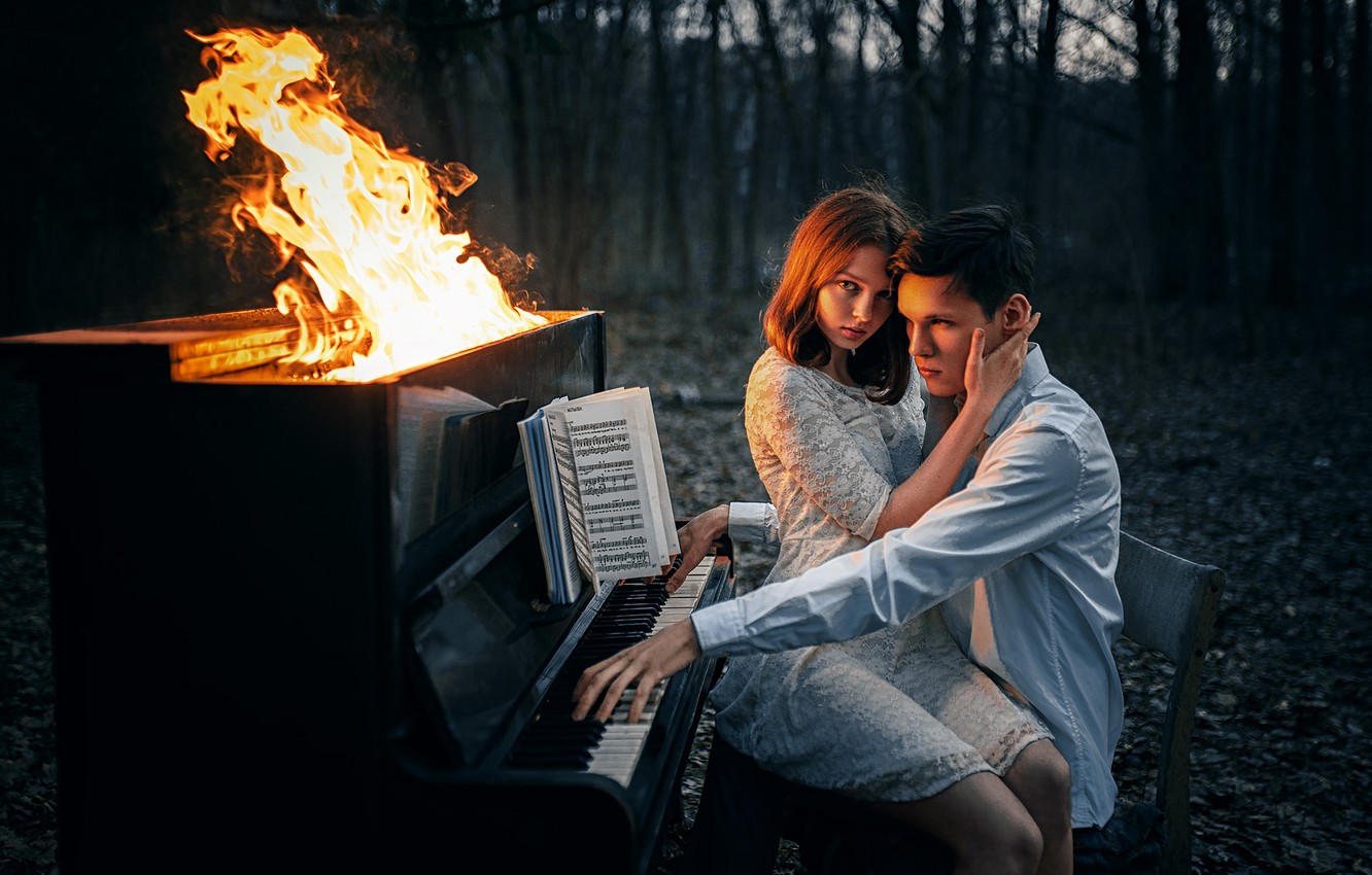 Wallpaper Forest Girl Notes Fire Flame The Situation Guy