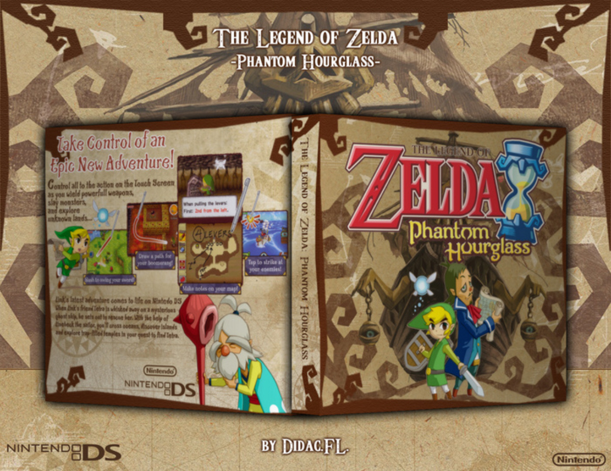 Zelda Phantom Hourglass Cover Box Art Wallpaper Ds Usa