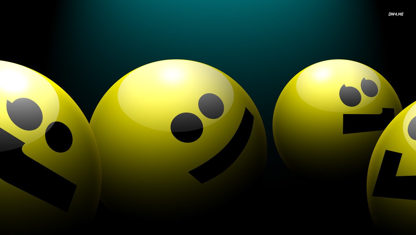 Smiley faces wallpaper   3D wallpapers   385