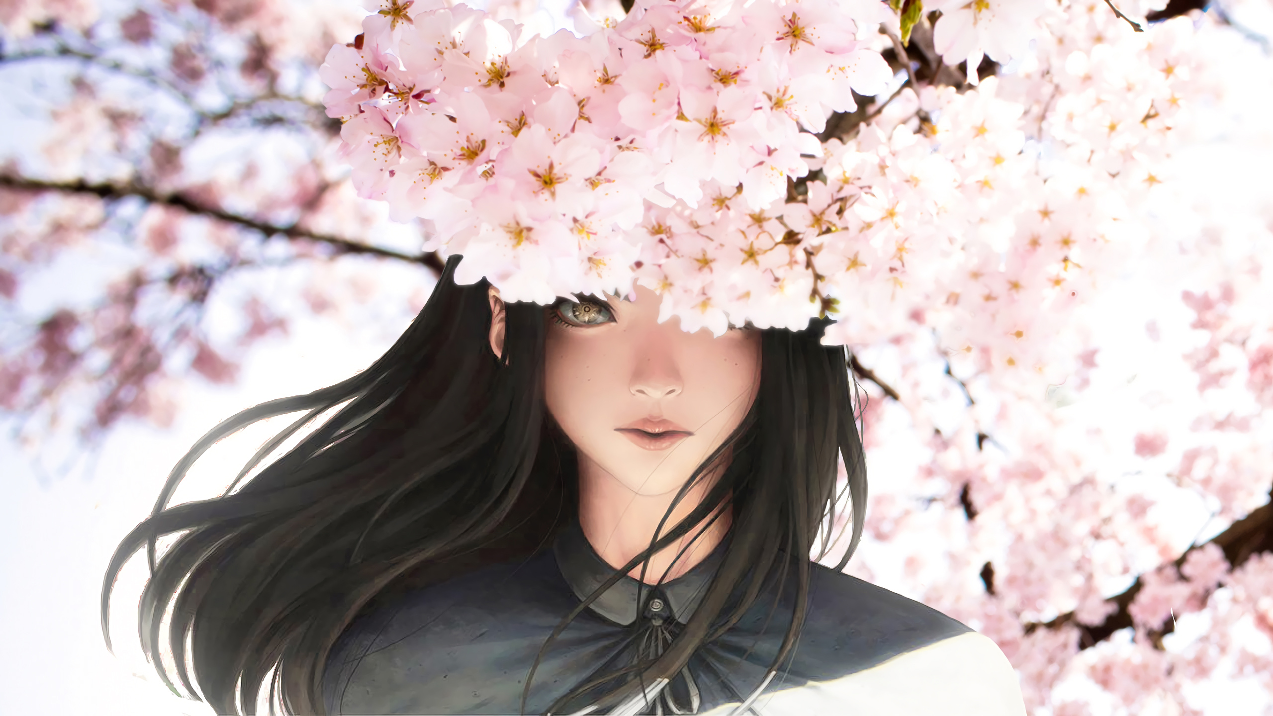 Beautiful Girl Anime iPad Air HD 4k Wallpaper Image
