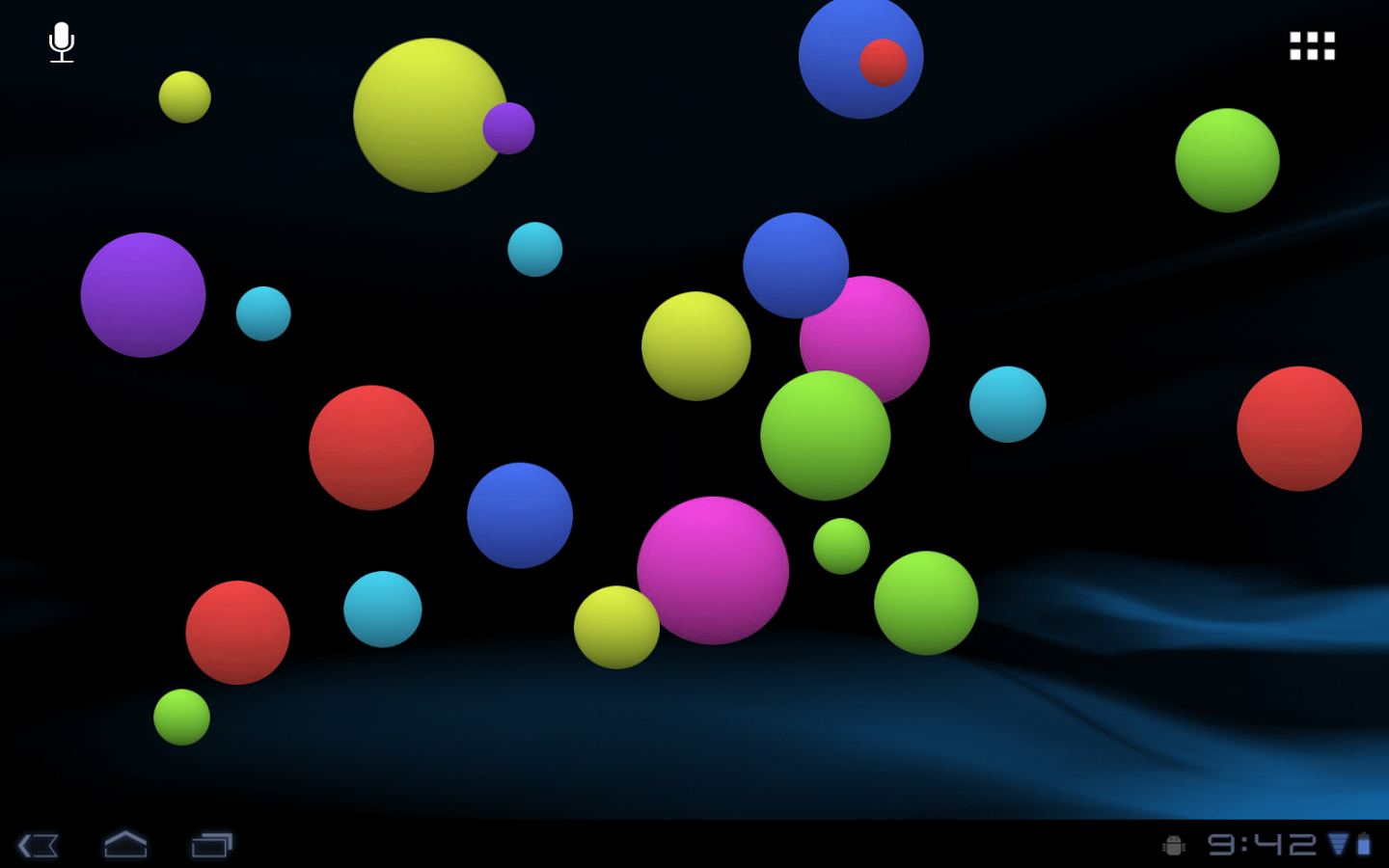 colorful bubble hd is a colored live wallpaper whith moving bubbles