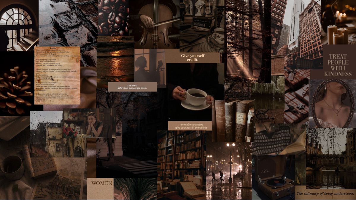 Dark Brown Aesthetic Wallpaper