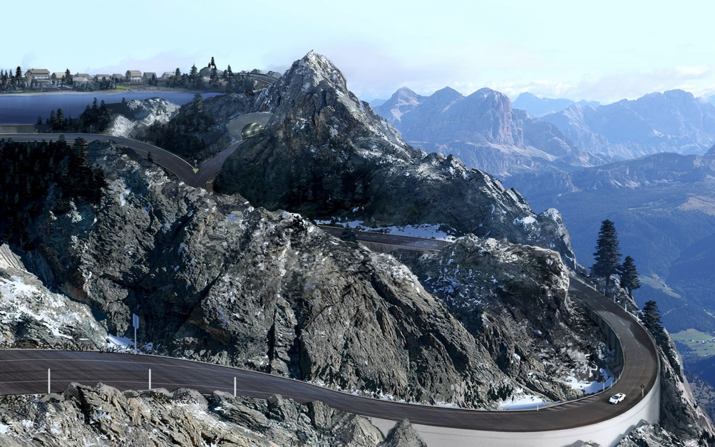 Mountain Road Xbox Lamborghini Gallardo Forza Motorsport Wallpaper