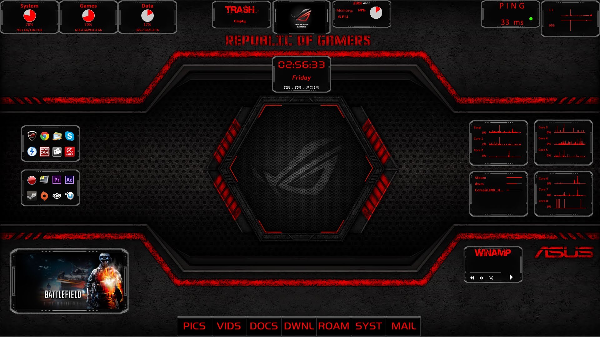 Windows Rog Theme Full HD