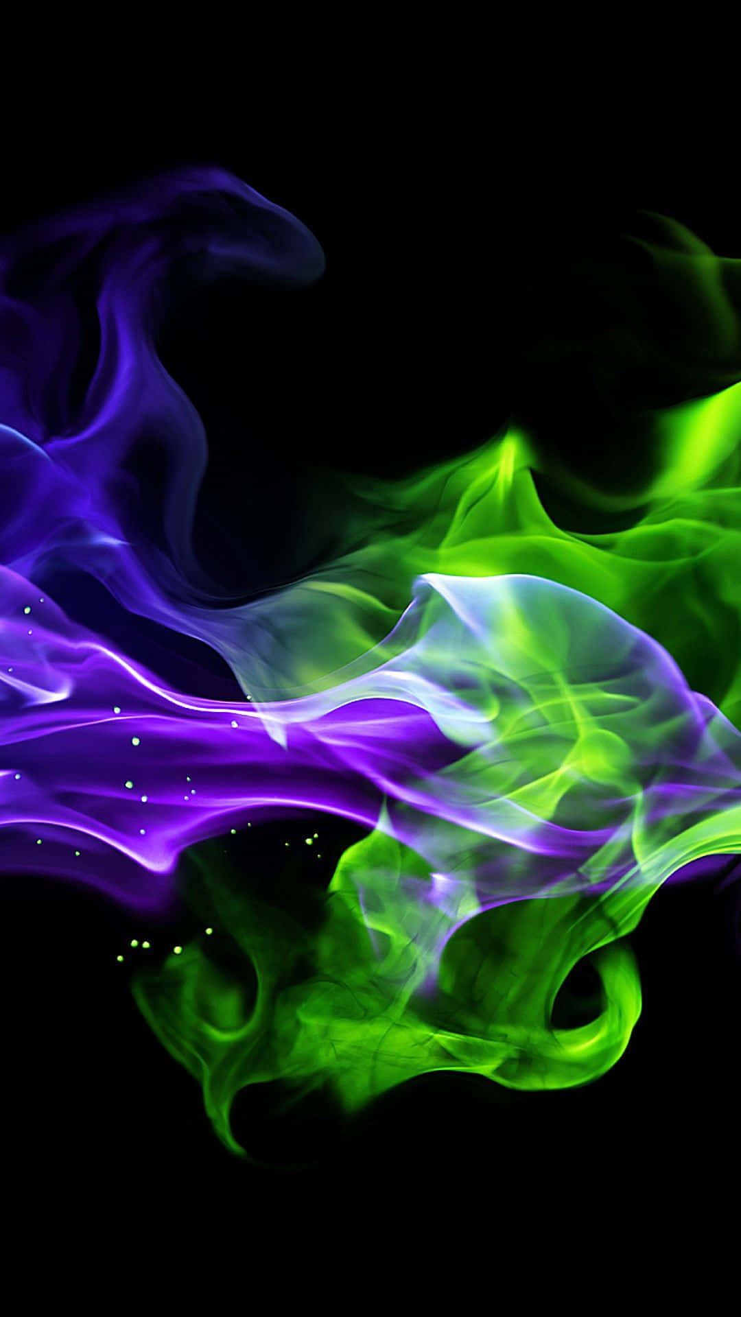 Neon Green And Purple Wallpaper