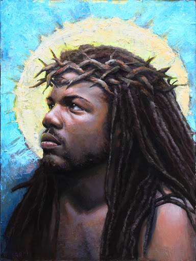 Black Jesus Drawing by Travis Evans  Pixels