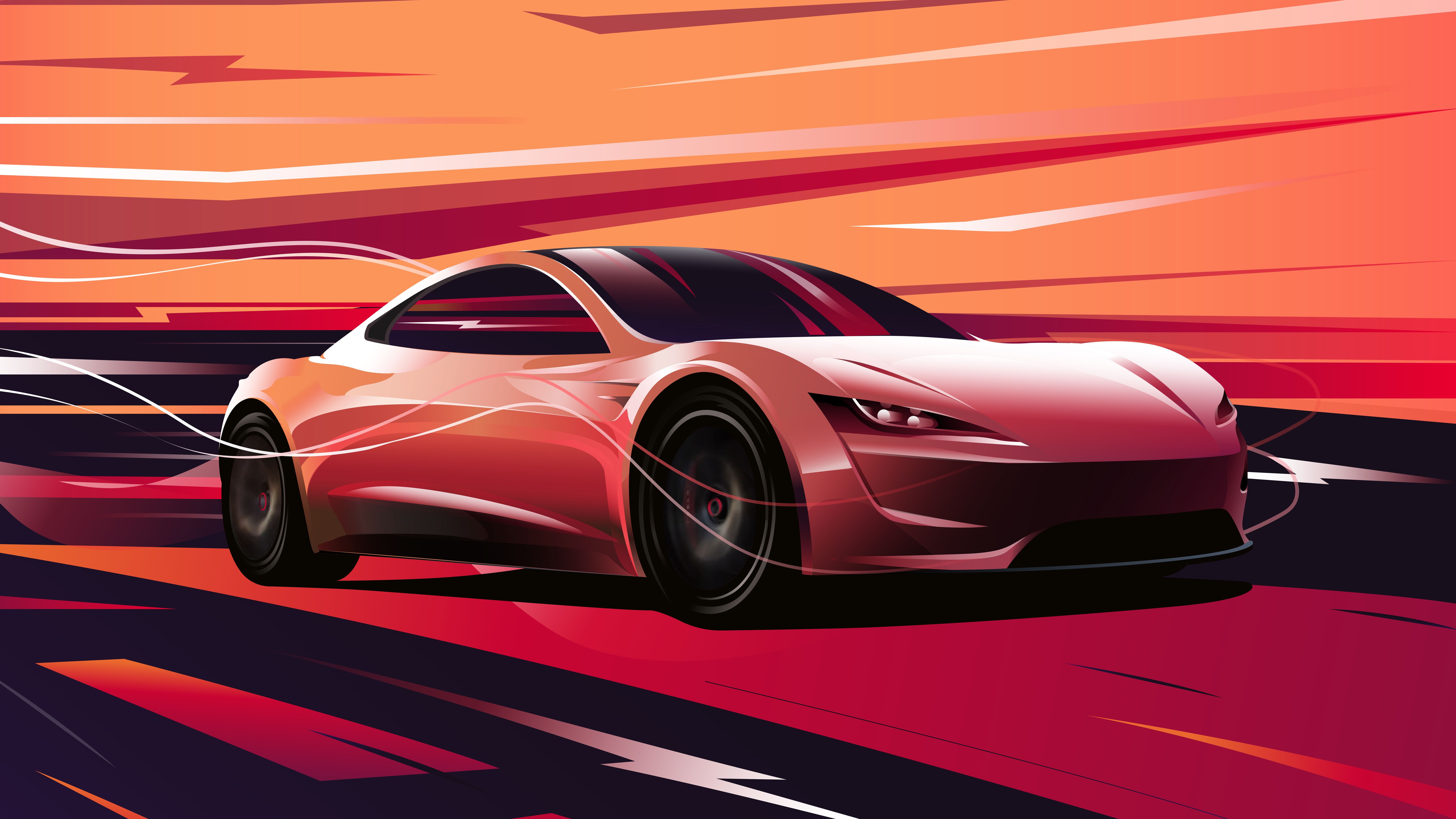 Tesla Roadster Wallpaper On
