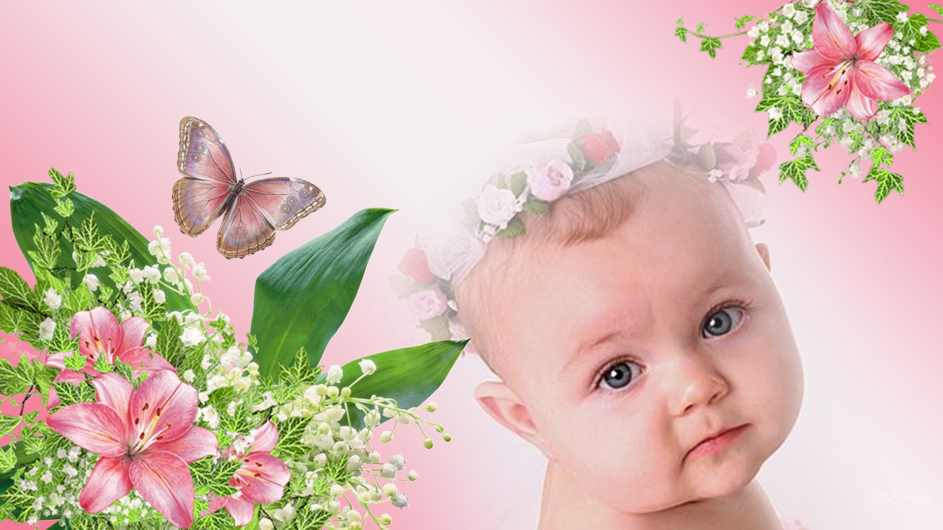 Baby Girl Pic Full Desktop Background