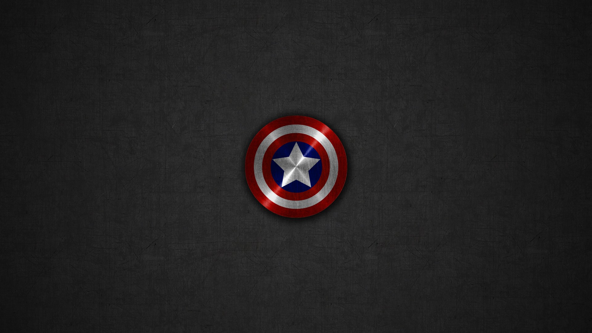 Captain America Shield Gray Linen Background Desktop Wallpaper