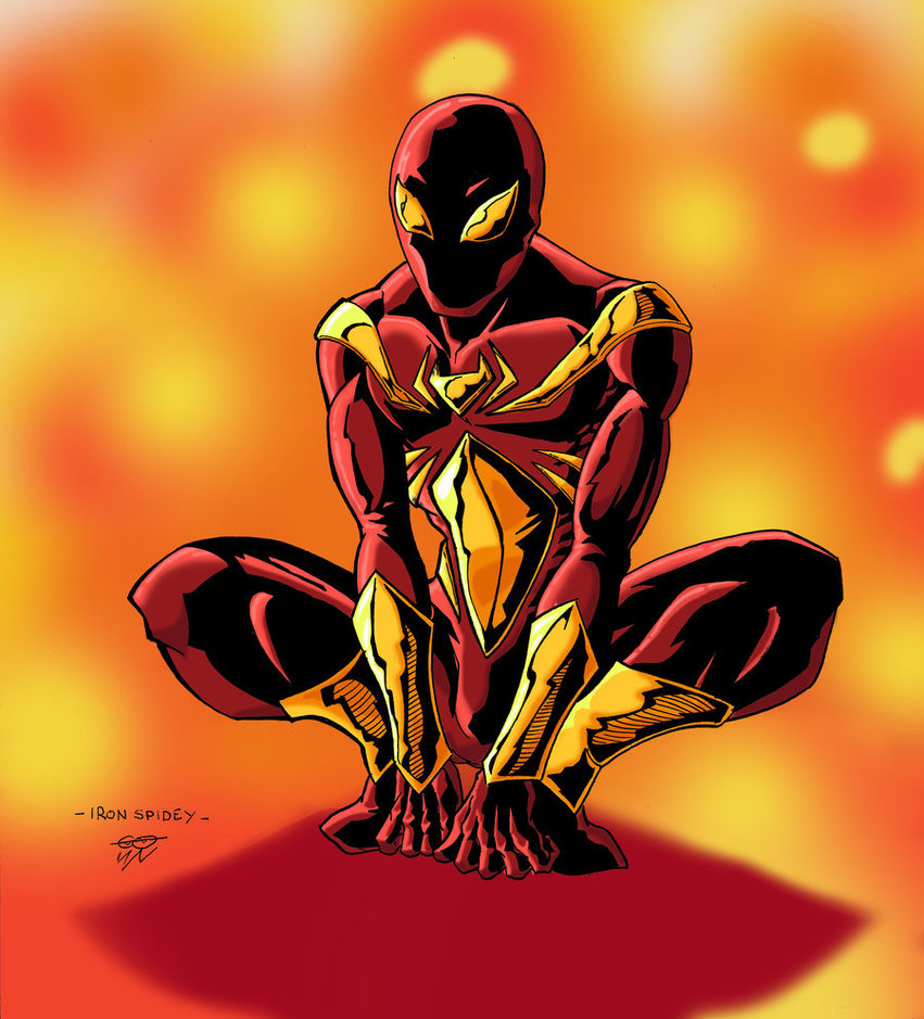 Iron Spider Wallpaper Iron Spider 02 Color by