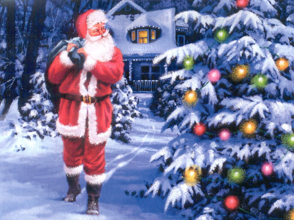 Christmas Santa Claus HD Wallpaper Hivewallpaper