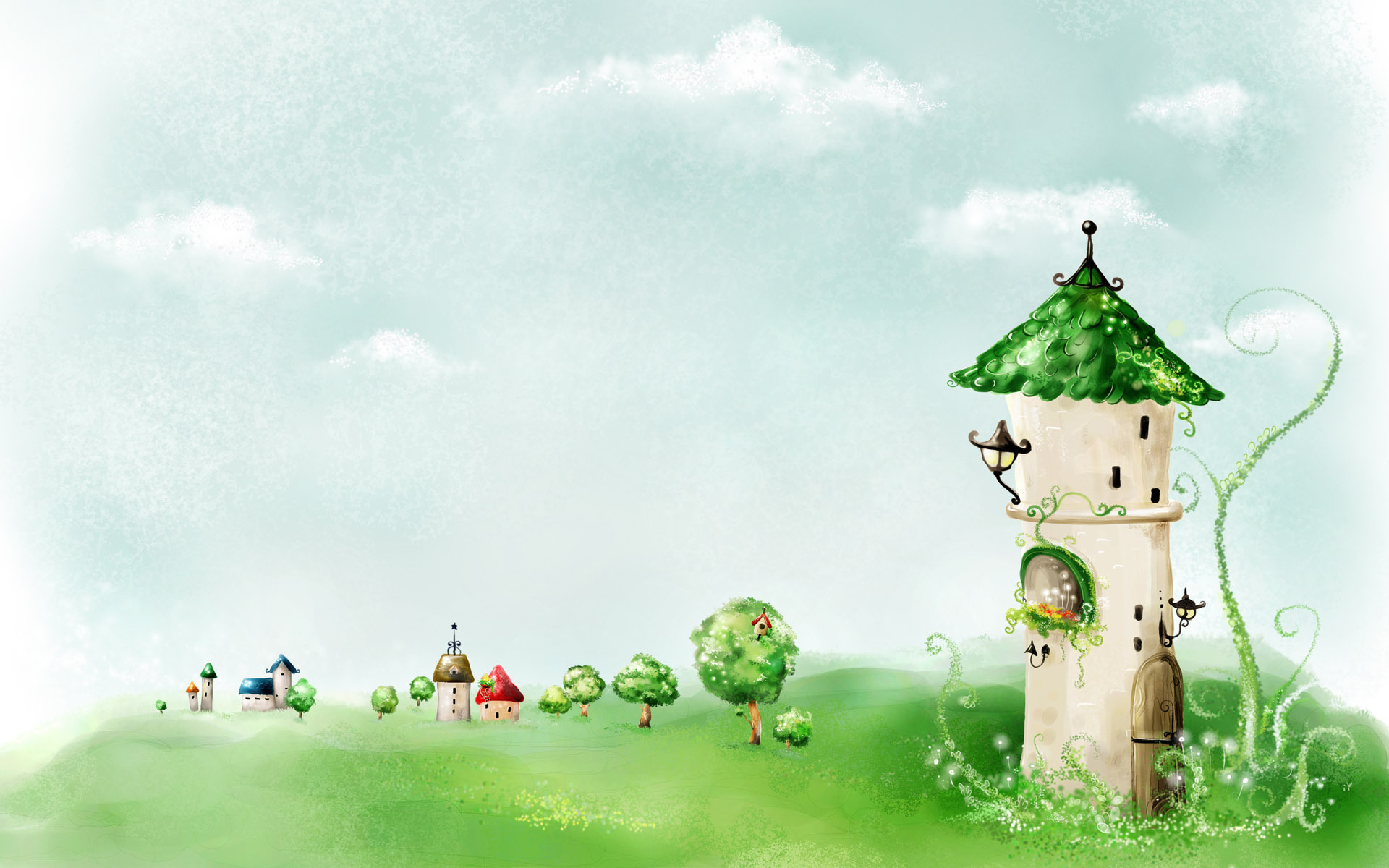 Fairy tale tower wallpaper   39705