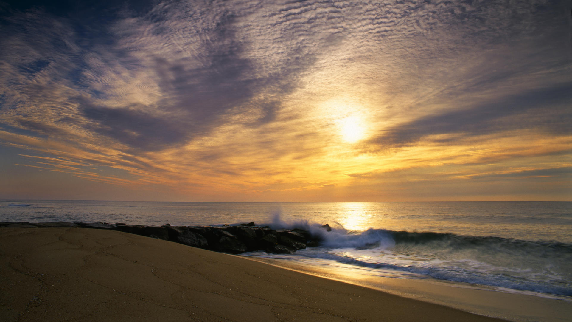 Background Desktop City Ocean Maryland Surf Crashing Beach