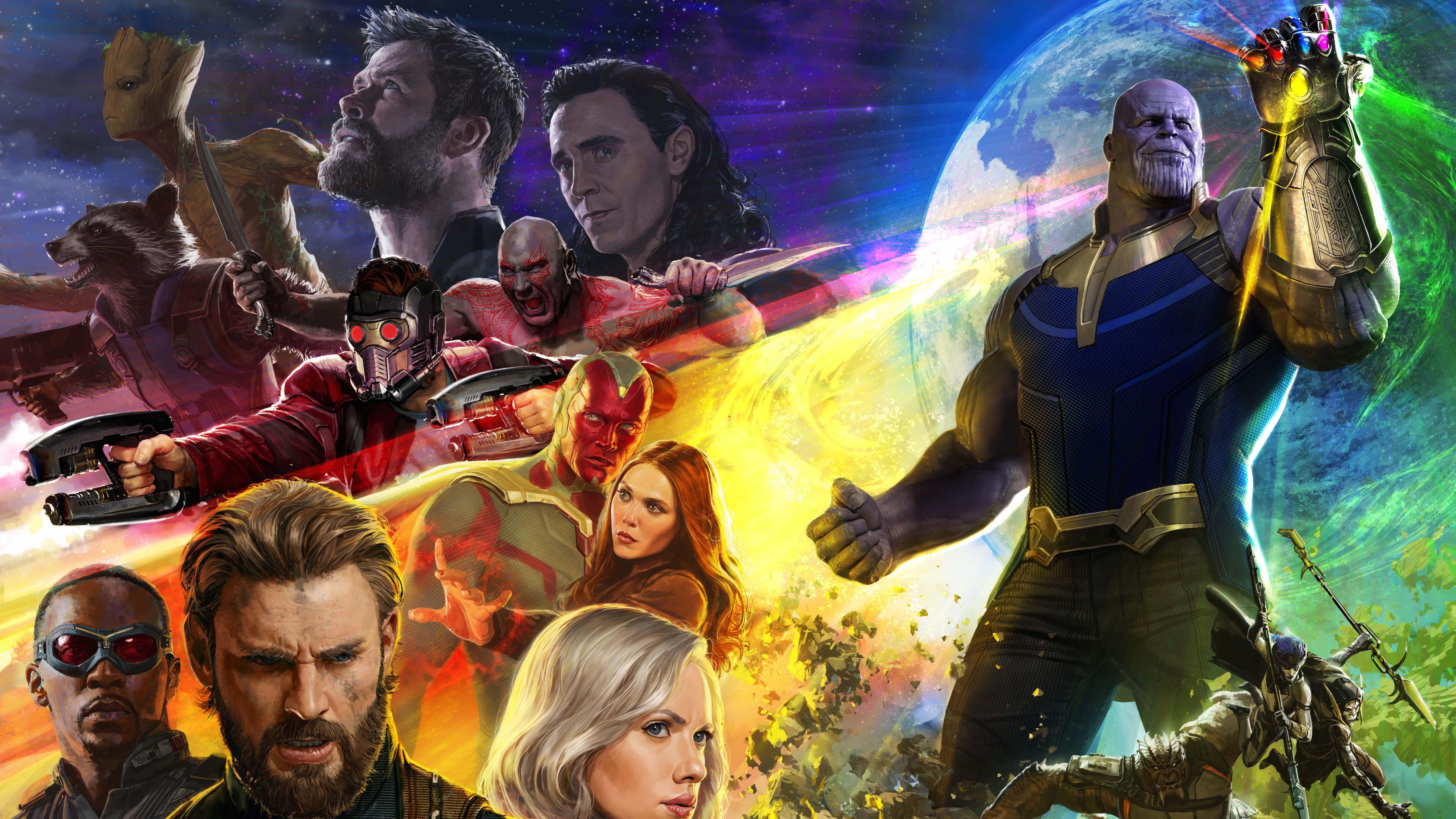 Avengers Infinity War Characters HD Movies 4k Wallpaper Image