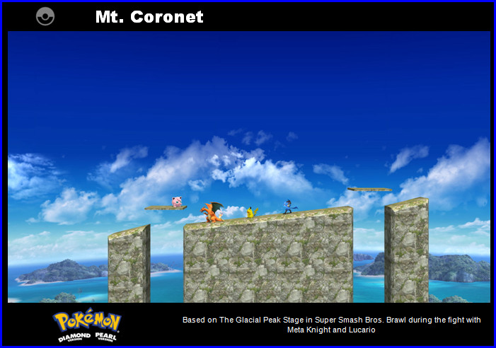 Super Smash Bros Wii U Custom Stage Mt Coro By Venofoot On