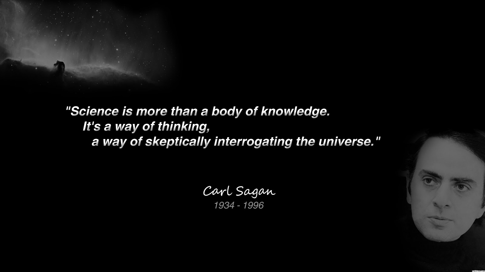 Carl Sagan Cosmos Wallpaper