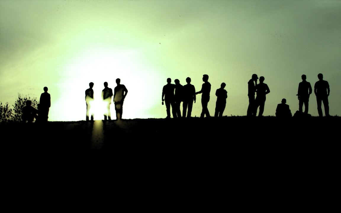 People Silhouette Wallpaper Background Fo Cool