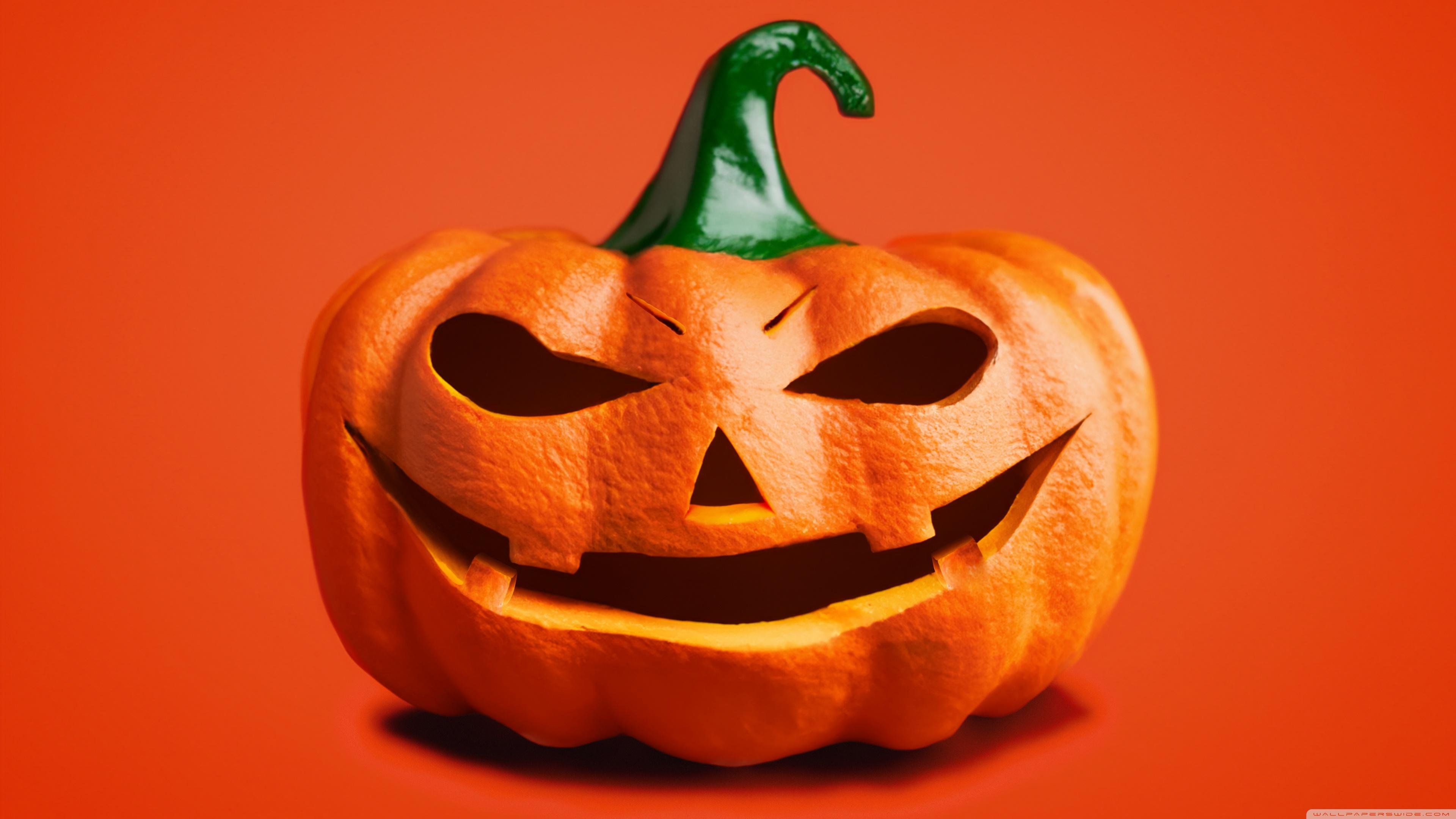 Halloween Orange Pumpkin Jack O Lantern 2023 Background Ultra HD