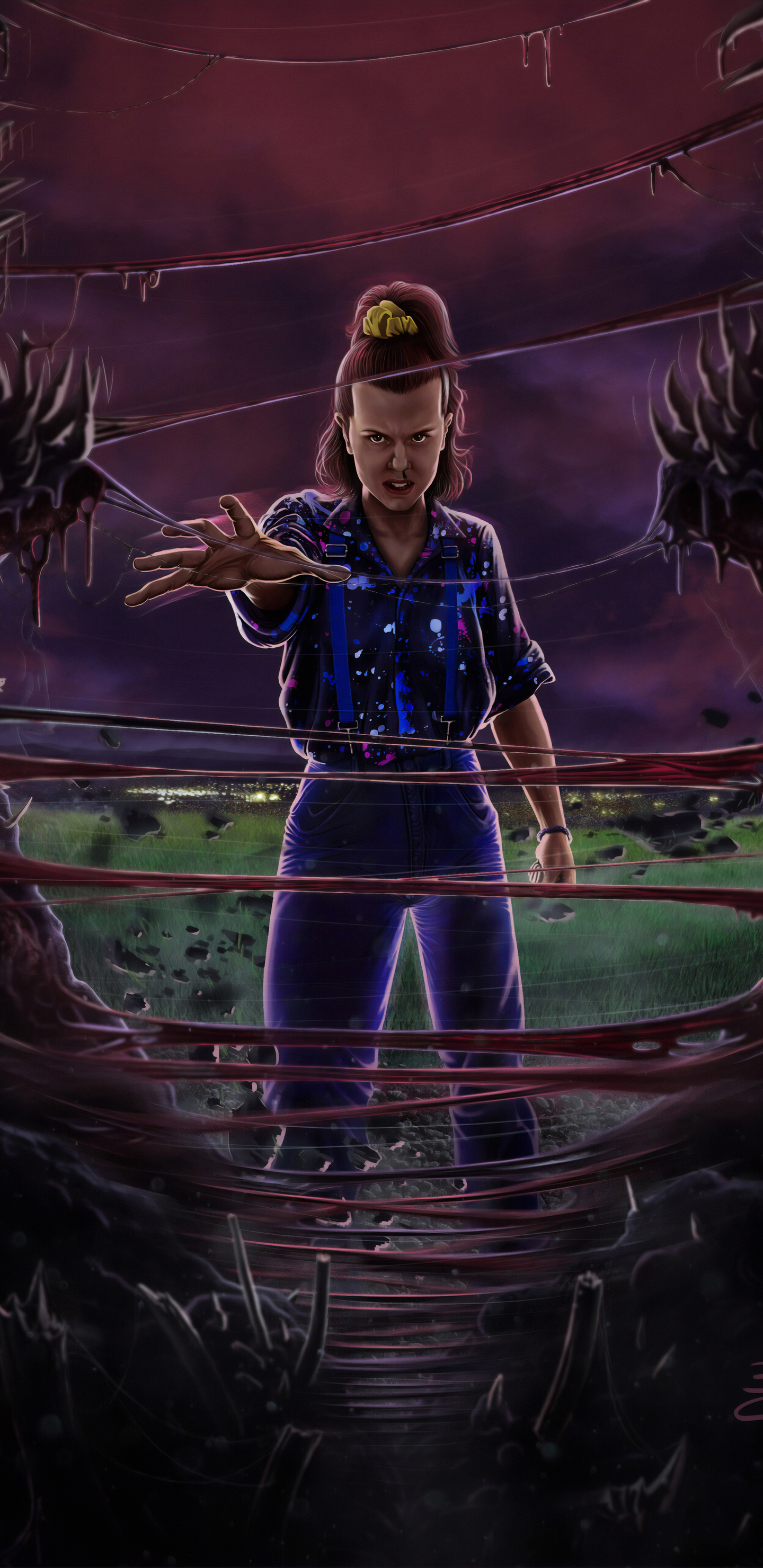 Eleven Stranger Things Samsung Galaxy Note S9 S8 QHD Wallpaper