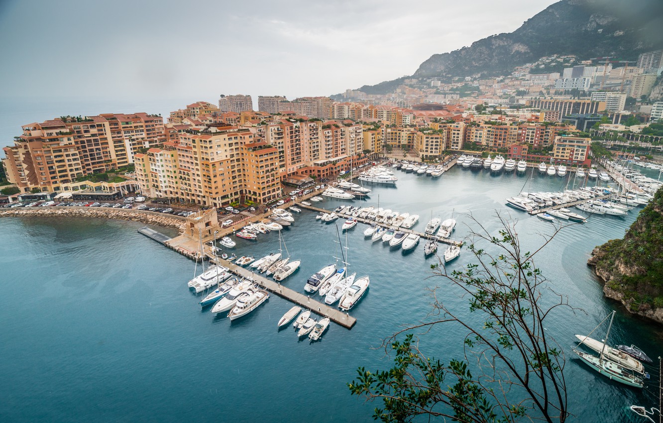 Wallpaper Yachts Panorama Boats Monaco Monte
